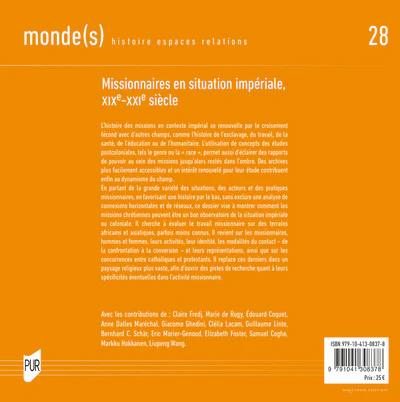Missionnaires catholiques en situation impériale, XIXe-XXIe siècle - Image 2