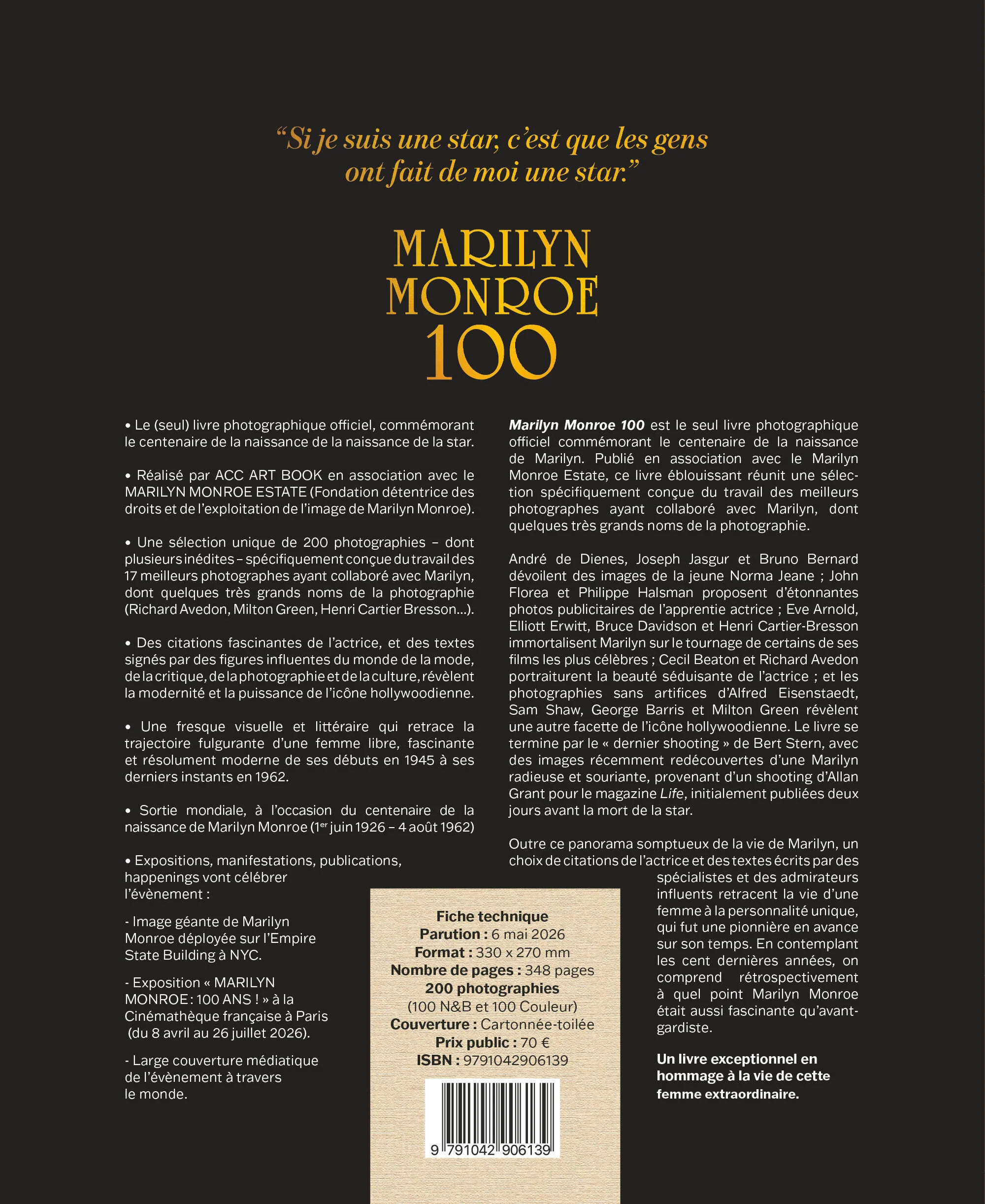 Marilyn Monroe : Le livre officiel du centenaire - Image 3