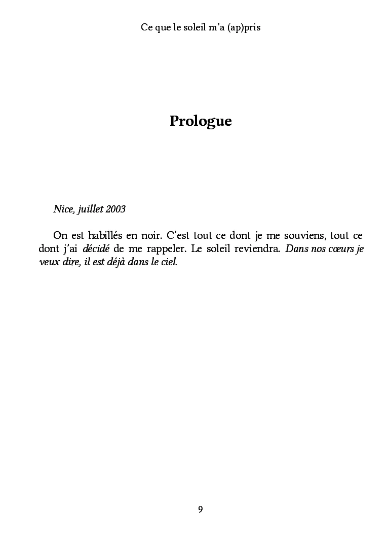 Ce que le soleil m'a (ap)pris - Image 5