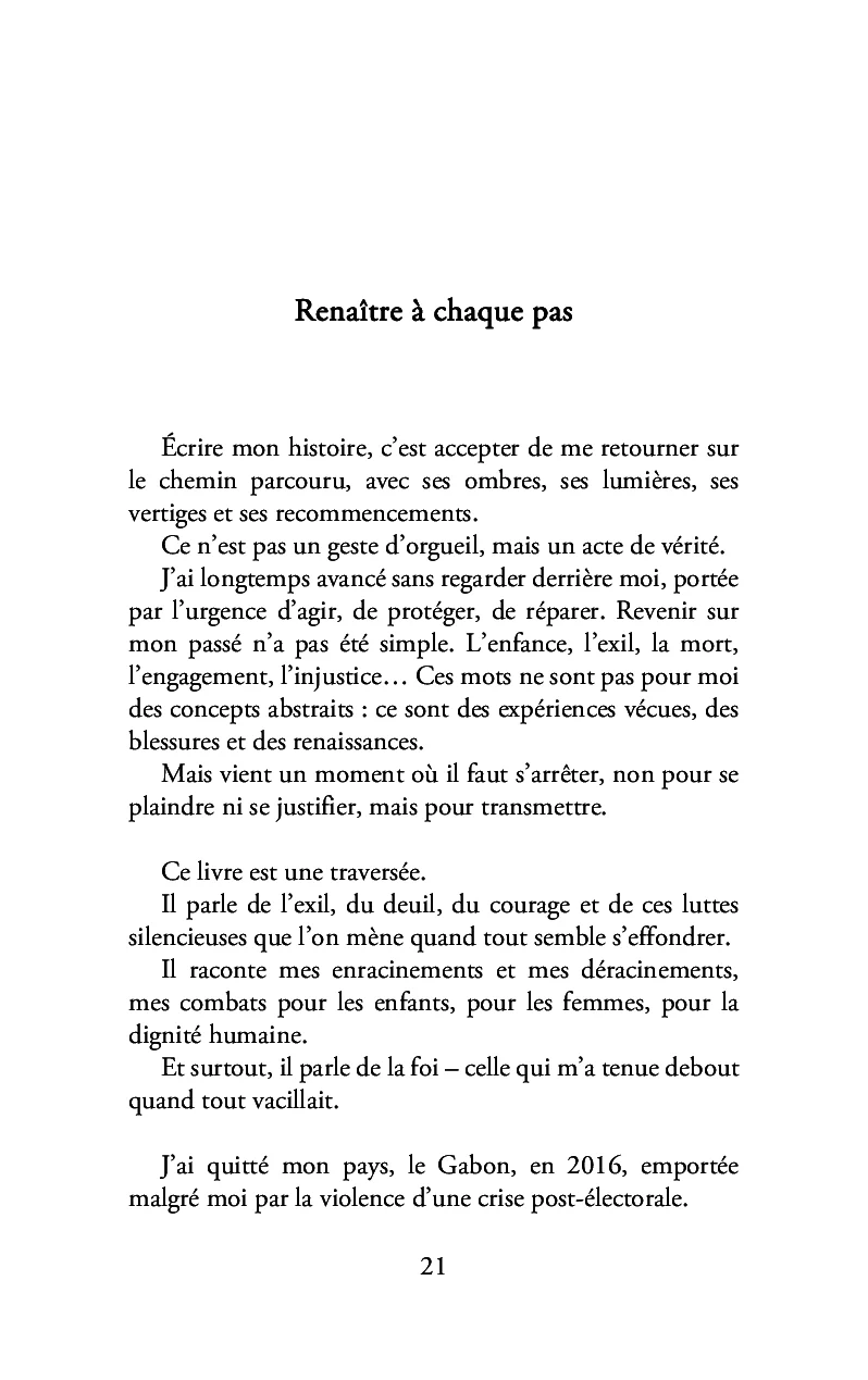 Sous le vent de l'exil, je me suis relevée ! - Image 17