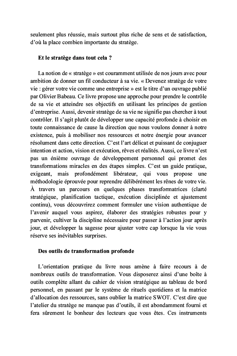 L'art de formuler sa stratégie de vie gagnante - Image 2