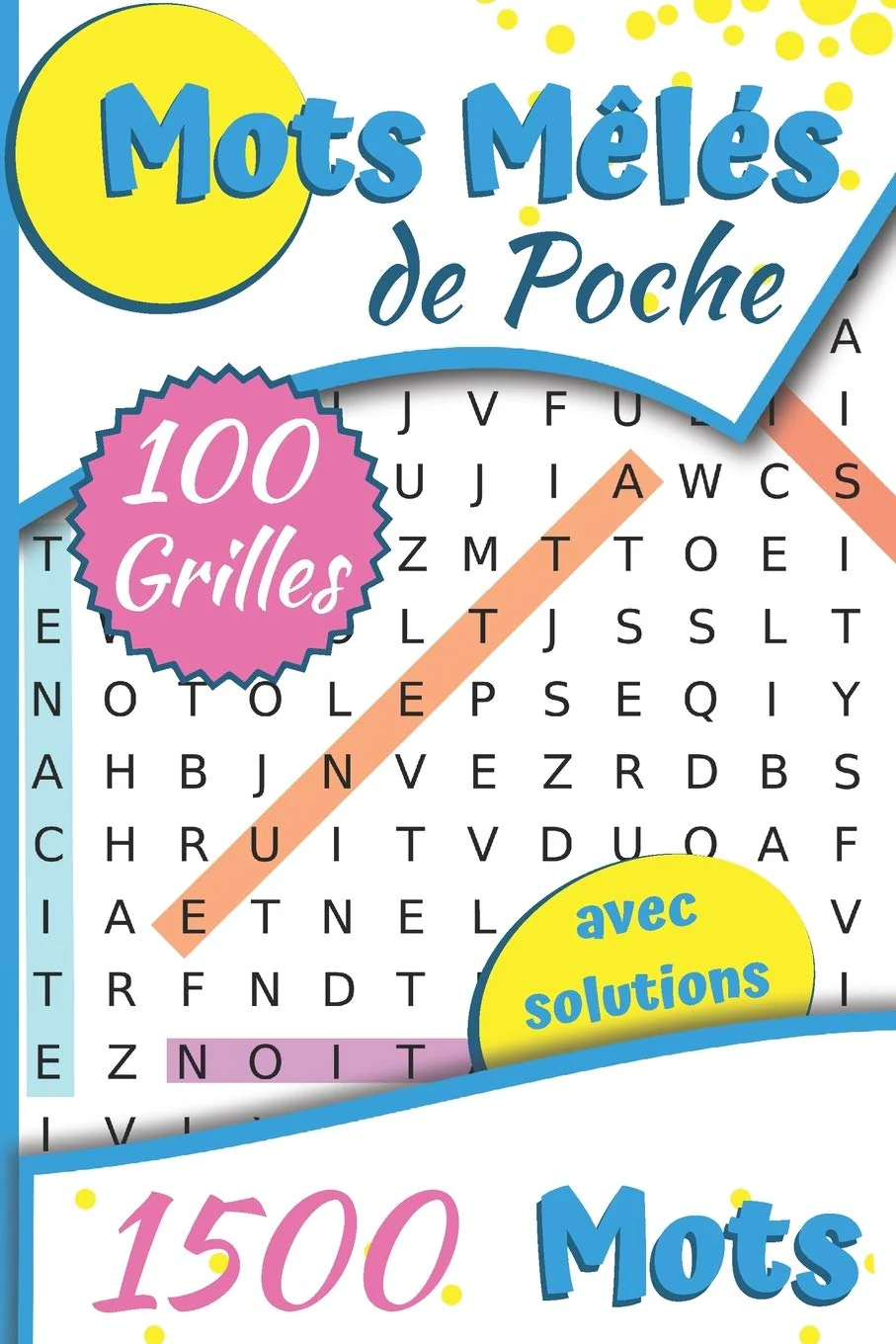Mots Mêlés: 1500 Mots Mêlés - Format de Poche - 100 grilles avec solutions - 15.24 x 22.86 cm - Image 4